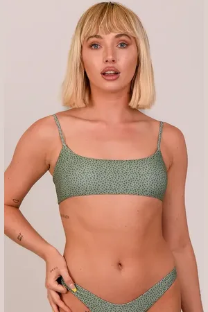 OOSC Sahara Lace up Crop Bikini Top at Nordstrom, Size Large