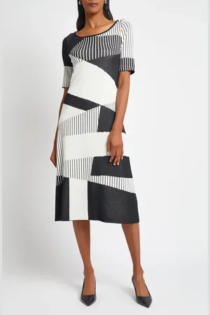 Ming Wang Knit Midi Dress in at Nordstrom, Size Xx-Small
