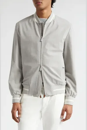 ELEVENTY Stretch Wool Bomber Jacket in at Nordstrom, Size 38 Us