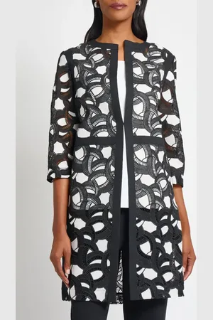 Ming Wang Heritage Fit Lace Jacket in at Nordstrom, Size Xx-Small