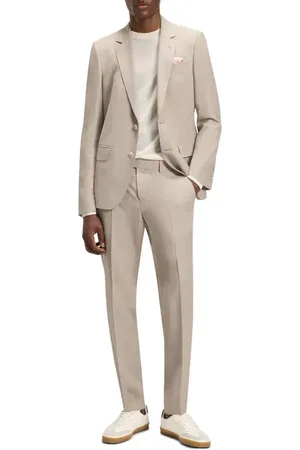 HUGO BOSS X Beckham Tan Mélange Suit in at Nordstrom, Size 38