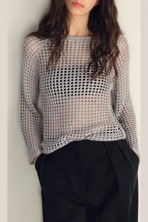 MANGO Open Stitch Sweater in at Nordstrom, Size Small
