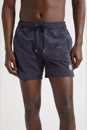 Moncler Side Stripe Swim Trunks in at Nordstrom, Size Large