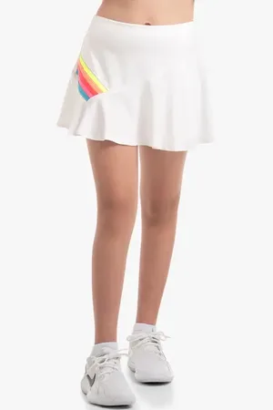 Lucky In Love Prisma Stripe Skirt in at Nordstrom, Size Large