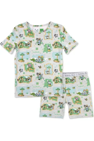 BELLABU BEAR Kids 2-Piece Short Sleeve & Shorts Pajama Set at Nordstrom, Size 3T