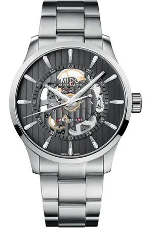 MIDO Multifort Skeleton Vertigo Bracelet Watch, 42mm in at Nordstrom