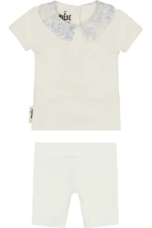 Maniere Floral Collar T-Shirt & Shorts Set in at Nordstrom, Size 2T