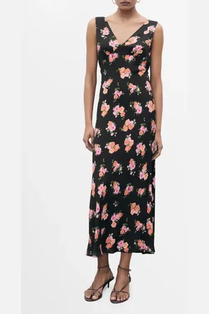 MANGO Print Sleeveless Maxi Dress in at Nordstrom, Size 8