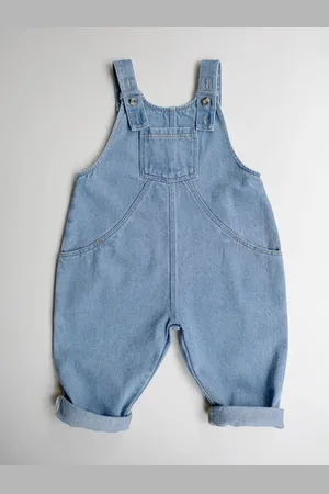 The Simple Folk The Oversized Denim Dungaree in at Nordstrom, Size 9