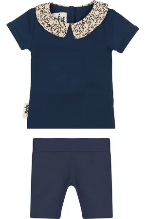 Maniere Floral Collar T-Shirt & Shorts Set in at Nordstrom, Size 3T