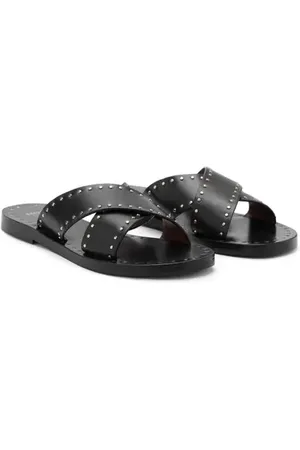 MANGO Studded Slide Sandal in at Nordstrom, Size 7.5Us