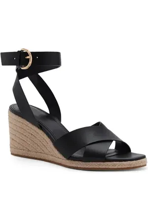 MANGO Ankle Strap Wedge Sandal in at Nordstrom, Size 6Us