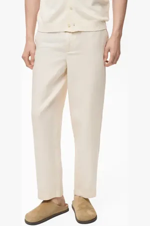 MANGO Lyocell & Linen Pants in at Nordstrom, Size 32