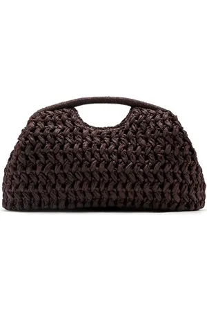 MANGO Natural Fiber Frame Clutch in at Nordstrom