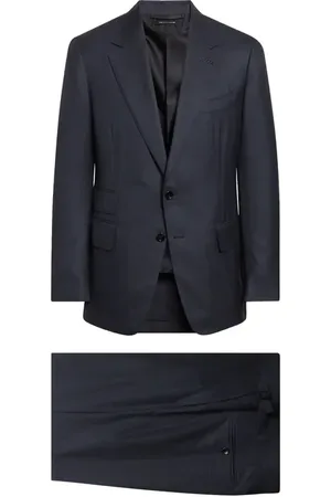 Tom Ford Shelton Shadow Windowpane Check Wool & Silk Suit in at Nordstrom, Size 40 Us