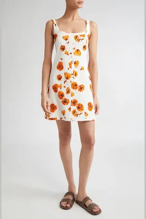 EMILIA WICKSTEAD Tillie Floral Swiss Dot Seersucker Minidress in at Nordstrom, Size 12 Us