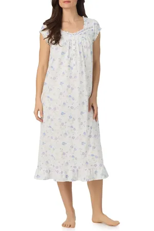Eileen West Cap Sleeve Cotton Jersey Nightgown in at Nordstrom, Size Medium