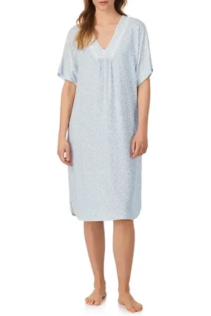 Eileen West Lace Trim Pajama Caftan in at Nordstrom, Size Small