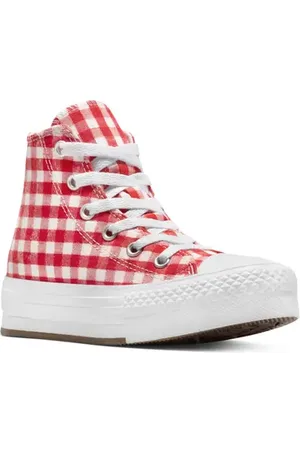 Converse Chuck Taylor All Star EVA Lift Gingham Canvas High Top Platform Sneaker in at Nordstrom, Size 4 M