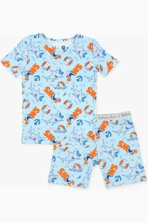 BELLABU BEAR Kids 2-Piece Short Sleeve & Shorts Pajama Set at Nordstrom, Size 6