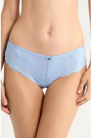 Hunkemöller Marine Lace & Mesh Brazilian Panties in at Nordstrom, Size X-Large