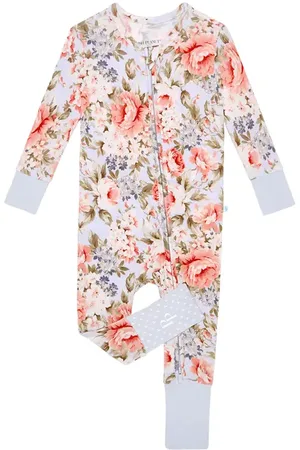 Posh Peanut Aviva Fitted Convertible One-Piece Pajamas in at Nordstrom, Size 9-12M