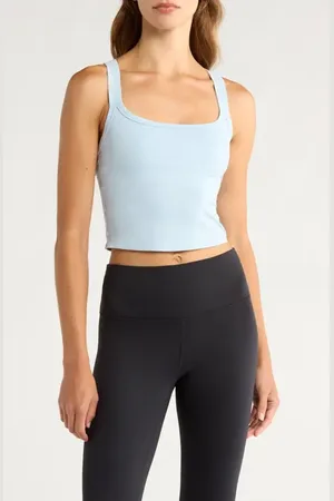 Rhone Serene Shelf Bra Crop Tank in at Nordstrom, Size X-Small