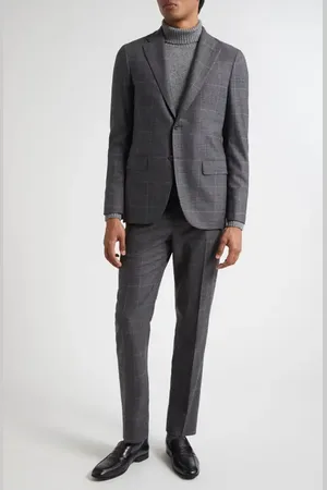Boglioli B-Line Windowpane Check Virgin Wool Suit in at Nordstrom, Size 38 Us
