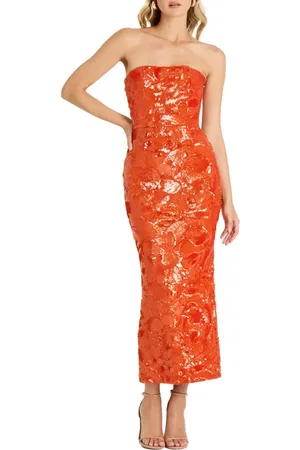 HELSI Leslie Pattern Sequin Strapless Gown in at Nordstrom, Size Large