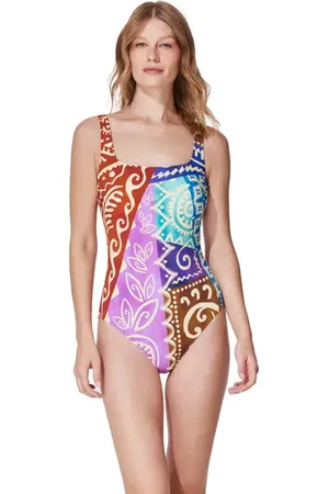 gottex Ashanti Square Neck One Piece in at Nordstrom, Size 10