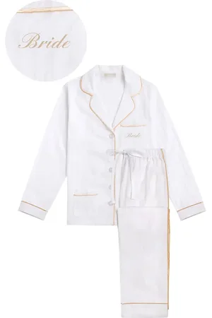 Kip Bride Cotton Long Pajama Set in at Nordstrom, Size X-Large