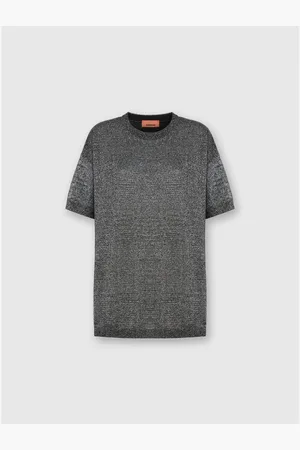 Missoni Boxy Crew Neck Sweater In Lamé in at Nordstrom, Size 38 It