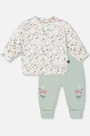 Deux par Deux Organic Cotton Evolutive Pant and Long Sleeve Top Set in at Nordstrom, Size 6M