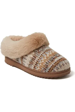 Dearfoams Hannah Festive Knit Clog Slipper in at Nordstrom, Size Small
