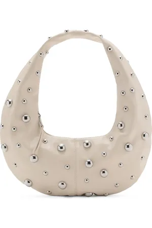MANGO Stud Detail Shoulder Bag in at Nordstrom
