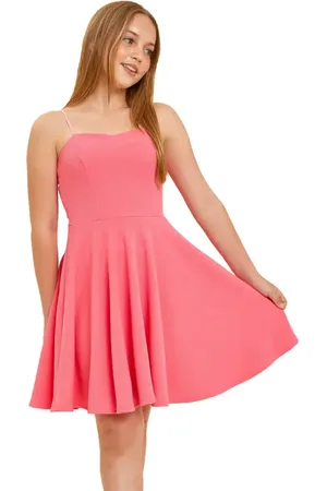 Un Deux Trois Print Textured Fit and Flare Stretch Dress in Longer Length in at Nordstrom, Size 7