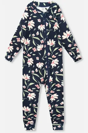 Deux par Deux One-Piece Thermal Underwear Flower in at Nordstrom, Size 24M