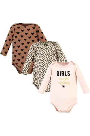Hudson Little Soft Cotton Long-Sleeve One-Piece 3Pk in at Nordstrom, Size 18-24M