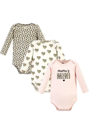 Hudson Little Soft Cotton Long-Sleeve One-Piece 3Pk in at Nordstrom, Size 18-24M