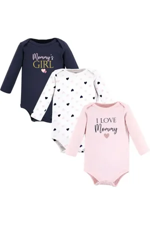 Hudson Little Soft Cotton Long-Sleeve One-Piece 3Pk in at Nordstrom, Size Preemie