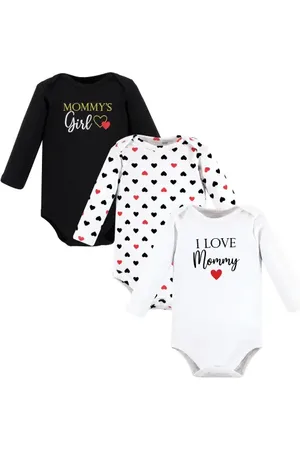 Hudson Little Soft Cotton Long-Sleeve One-Piece 3Pk in at Nordstrom, Size 6-9M