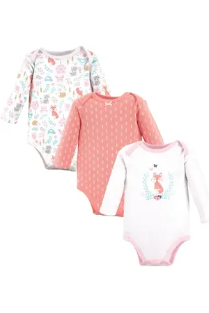 Hudson Little Soft Cotton Long-Sleeve One-Piece 3Pk in at Nordstrom, Size 9-12M