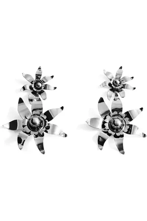 MANGO Flower Drop Earrings in at Nordstrom