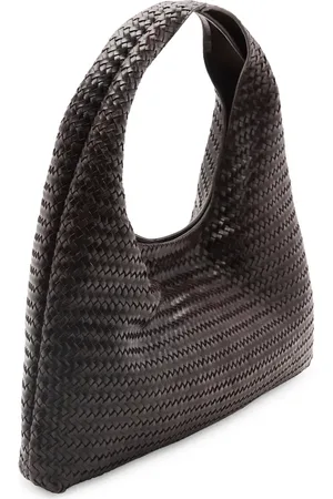 MANGO Braided Leather Shoulder Bag in at Nordstrom