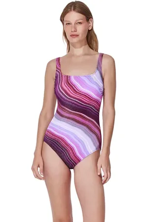 gottex Marble Dream Square Neck One Piece in at Nordstrom, Size 10
