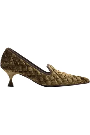 Burberry Quilted Velvet Cameo Slippers in at Nordstrom, Size 36