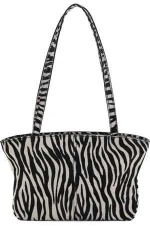 MANGO Zebra Print Genuine Calf Hair Satchel in at Nordstrom