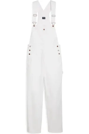 PUMA X Noah Cotton Twill Overalls in White at Nordstrom, Size 34