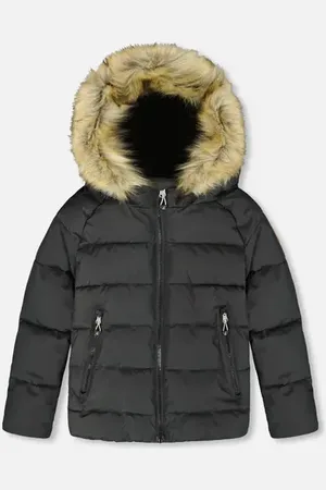 Deux par Deux Kids Gender Inclusive Puffy Winter Jacket in at Nordstrom, Size 12