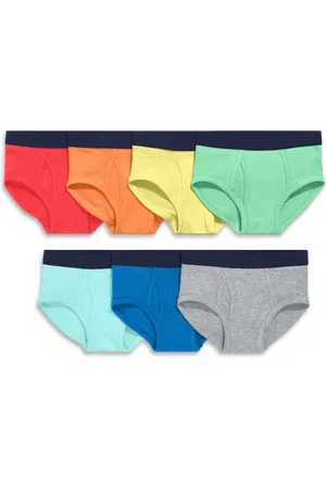 PRIMARY Kids Brief 7-Pack In Solid Rainbow Mix in at Nordstrom, Size 12